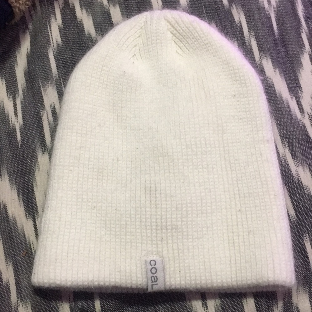 White coal beanie